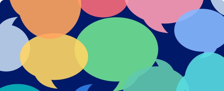 Speech bubble icons